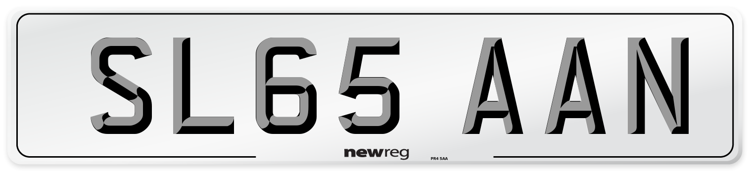 SL65 AAN Number Plate from New Reg